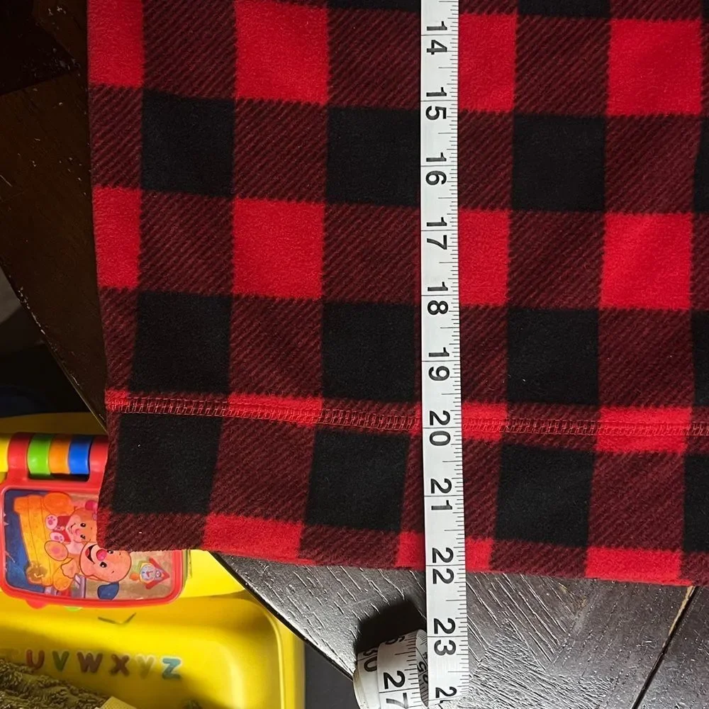 GAP Teen Buffalo Plaid Fleece Pajama Set 14/16